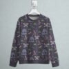 poison type Pokemon sweatshirt all-over pattern Ekans Koffing Swalot Trubbish Zubat Stunky