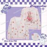 Strawberry Shortcake Knit Cardigan-S to 7XL
