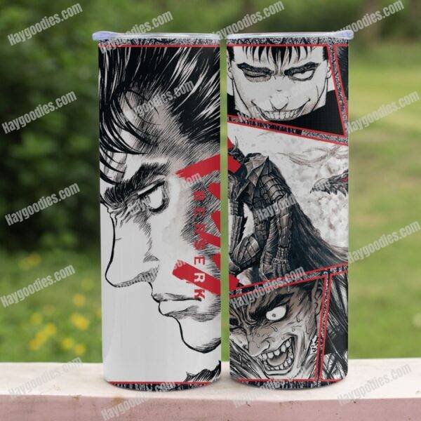 Berserk 20oz Skinny Tumbler with Straws