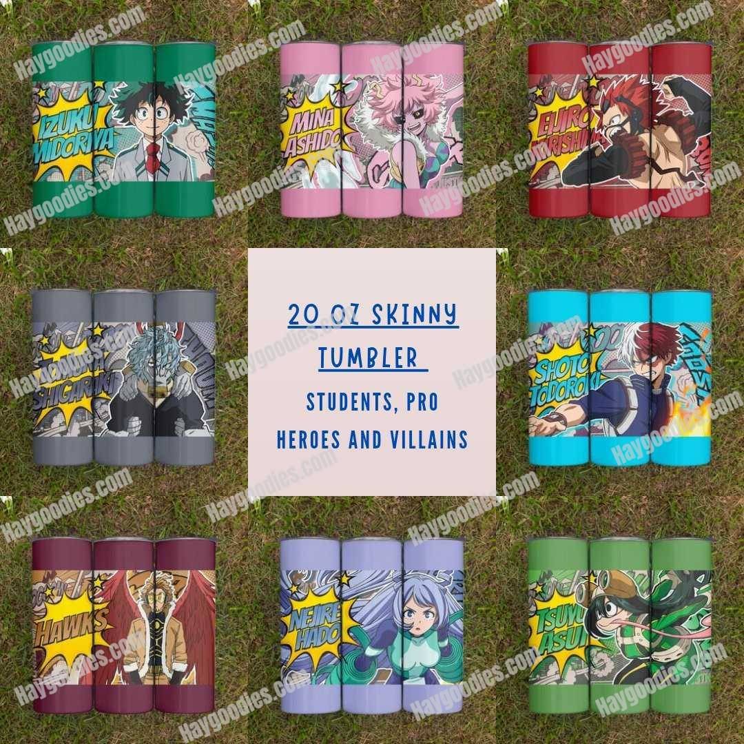 My Hero Academia/Boku no Hero Academia 20oz Skinny Tumbler with Straw-Various Designs