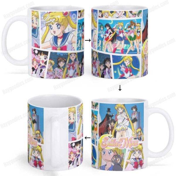 Sailor Moon Mug Wrap Anime Digital Download