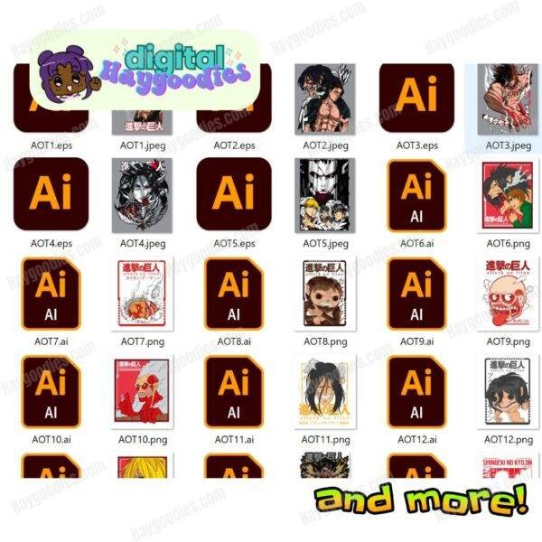 Attack on Titan Anime Bundle Digital Download