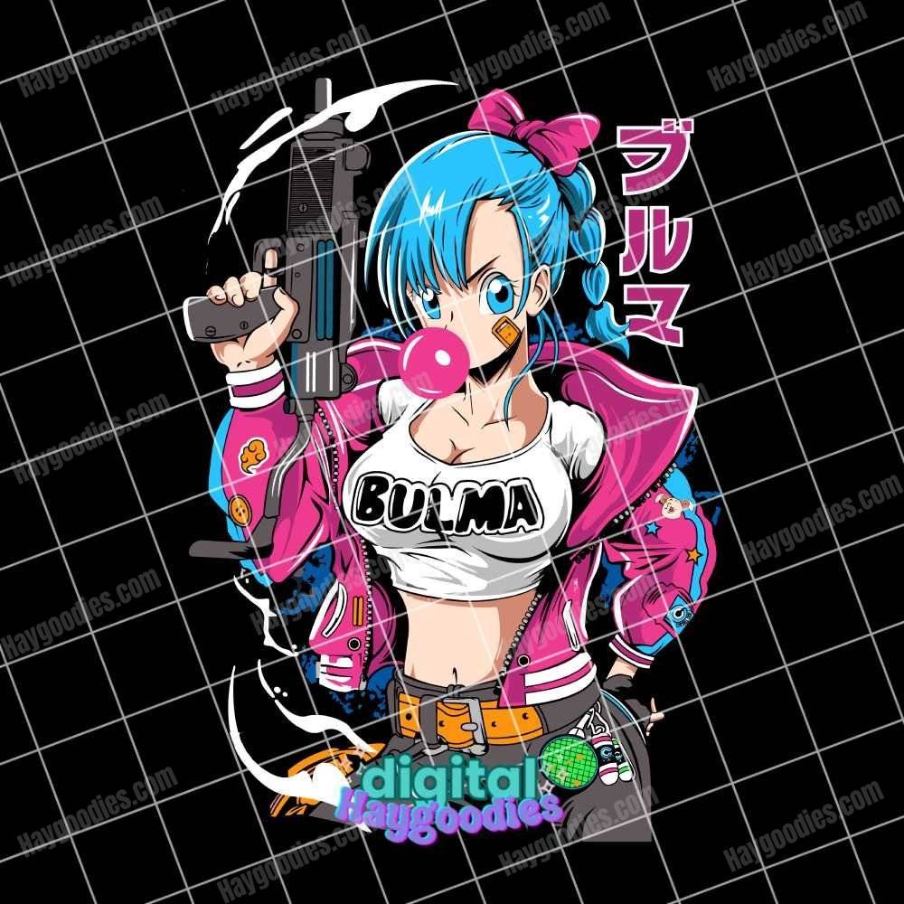 Bulma DBZ Anime Digital Download
