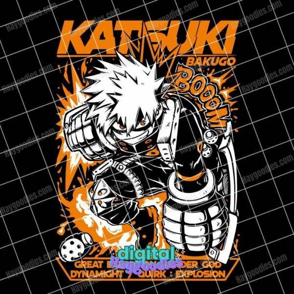 Bakugo Katsuki - My Hero Academia Anime Digital Download