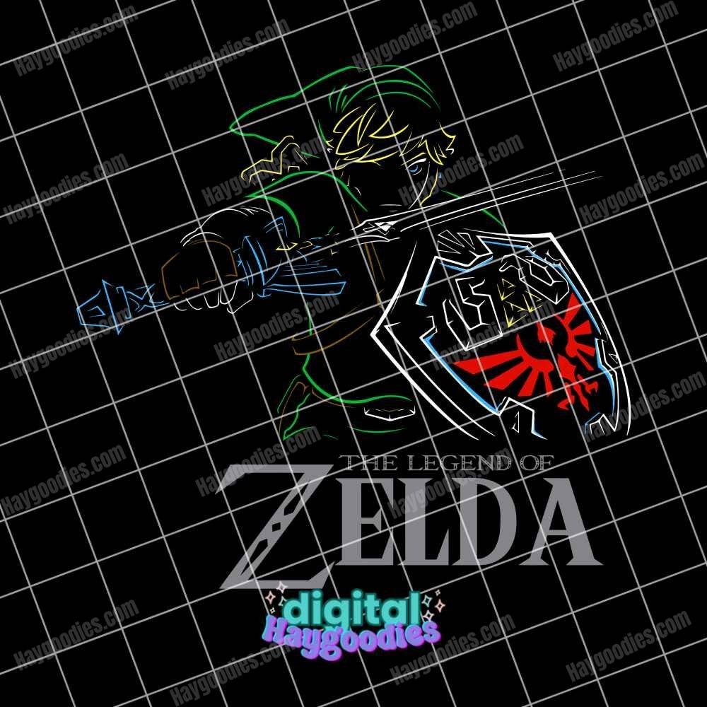 Link - Legend of Zelda Lineart Digital Download