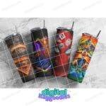 Marvel and DC 20oz Tumbler Wrap Set Digital Download