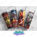 Marvel and DC 20oz Tumbler Wrap Set Digital Download