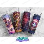 Marvel and DC 20oz Tumbler Wrap Set Digital Download