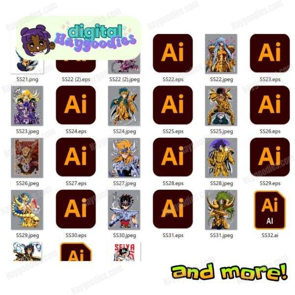 Saint Seiya Anime Bundle Digital Download