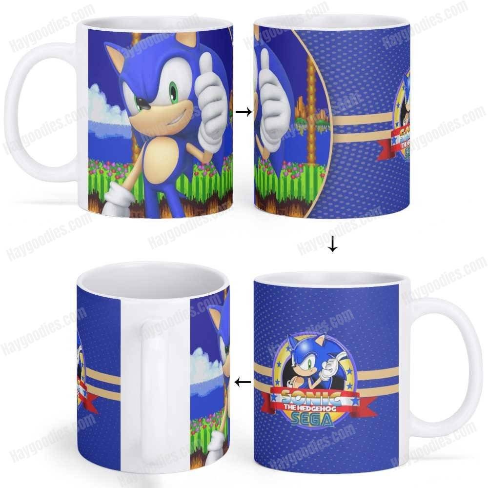 Sonic the Hedgehog Mug Wrap Digital Download