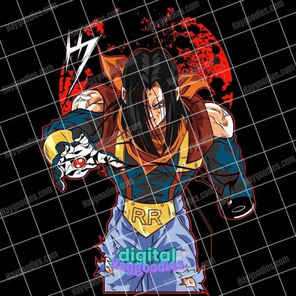 Super Android 17 DBZ Anime Digital Download