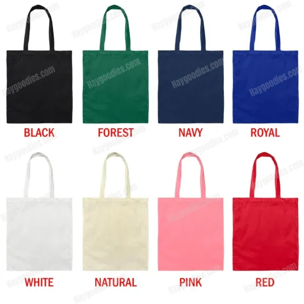 Custom Cotton Tote Bag | Personalized 100% Canvas Bag USA | Free Shipping