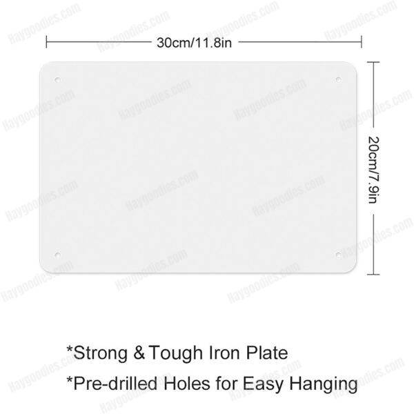 size Custom Metal Sign | Personalized Tinplate Wall Sign USA | Indoor/Outdoor