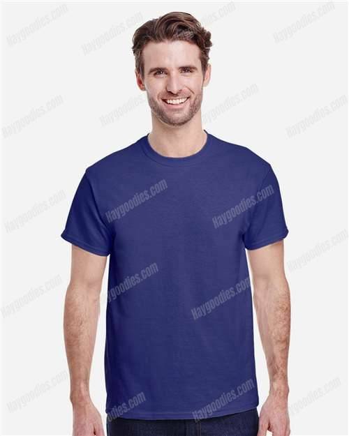 Cobalt Made in USA Customizable Gildan T-Shirt – 100% Cotton Classic Tee (S–5XL, Free Tracked Shipping)