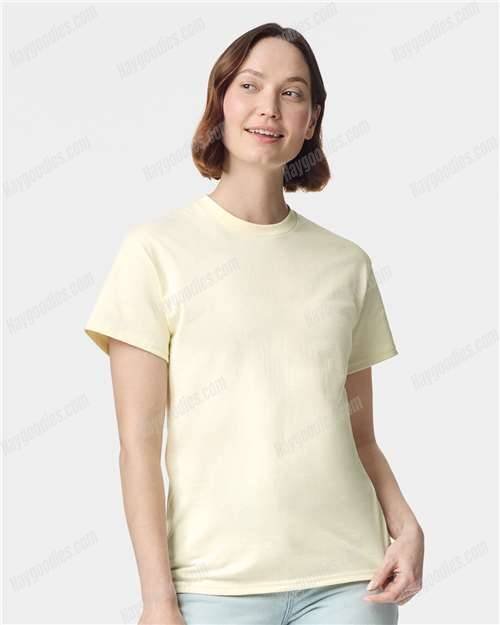 Off White Made in USA Customizable Gildan T-Shirt – 100% Cotton Classic Tee (S–5XL, Free Tracked Shipping)