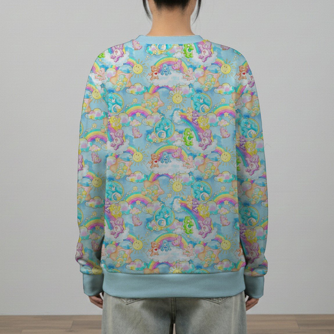 care bears pattern sweatshirt