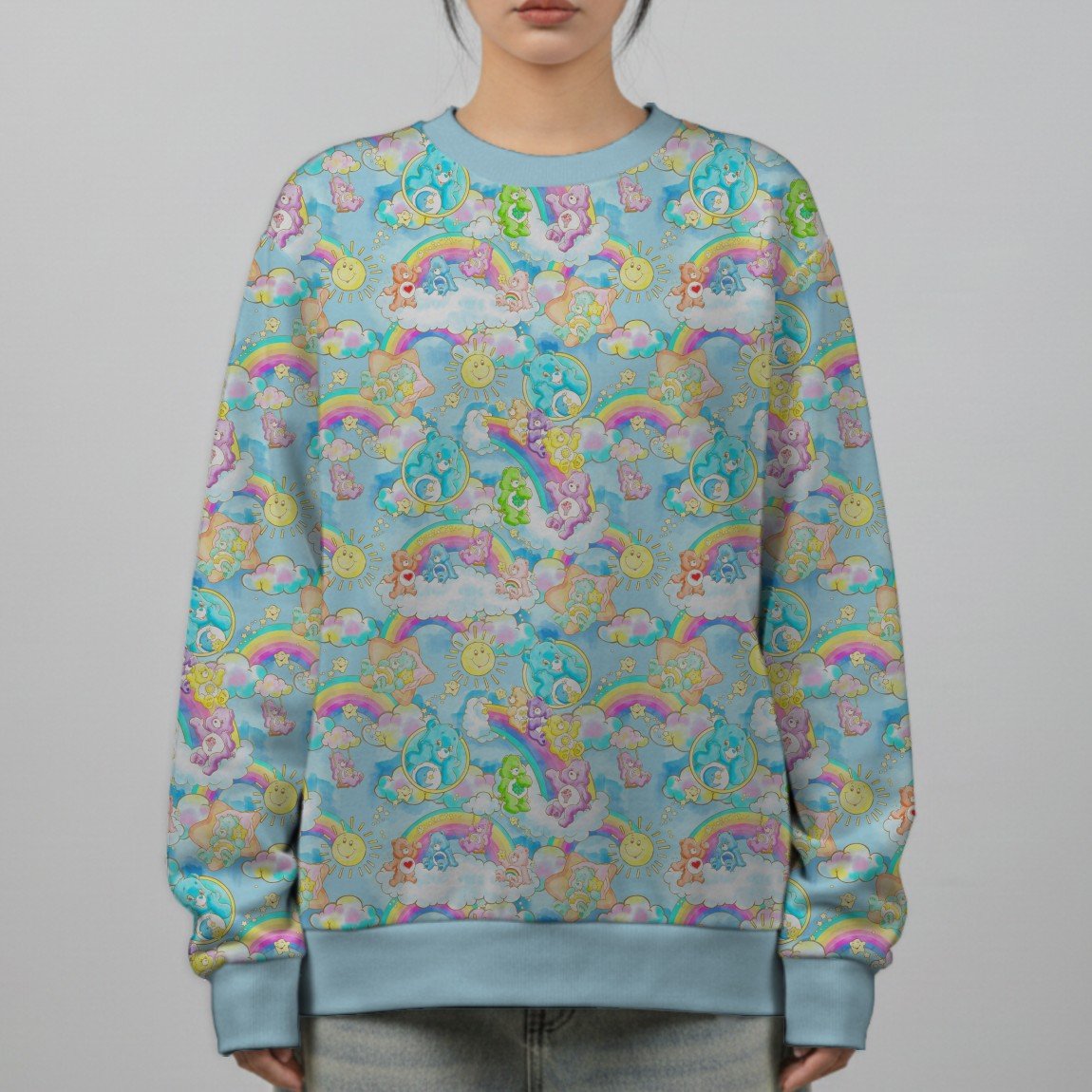 care bears pattern sweatshirt
