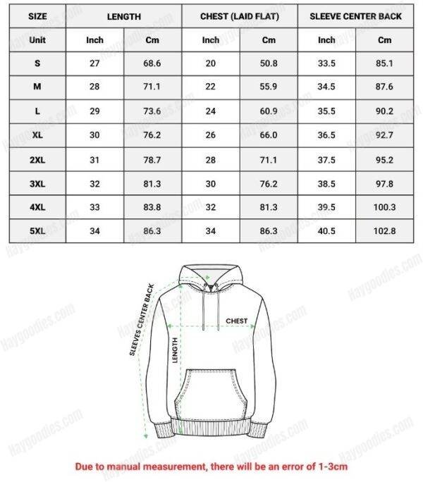 classic-unisex-hoodie-made-in-us-size-chart Customisable Gildan 18500 Heavy Blend Hoodie – Made in USA | Free Shipping