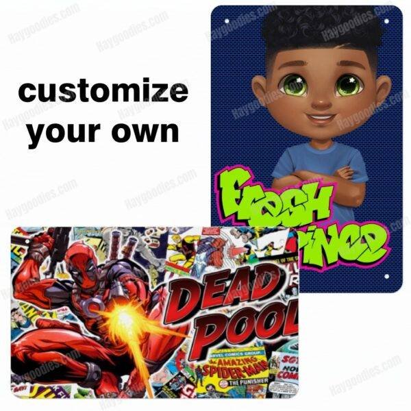 customplaque Custom Metal Sign | Personalized Tinplate Wall Sign USA | Indoor/Outdoor