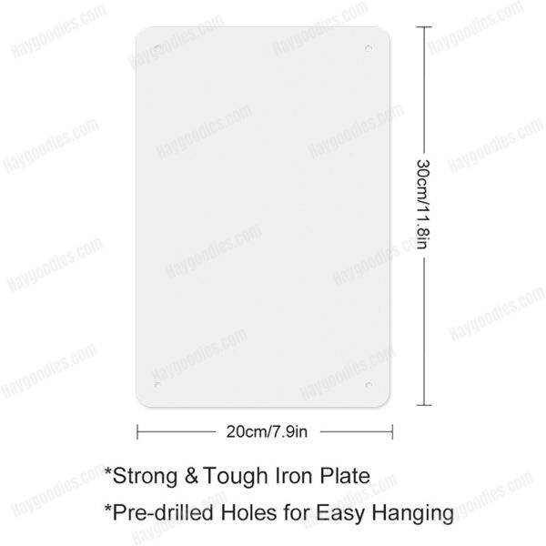 detals2c Custom Metal Sign | Personalized Tinplate Wall Sign USA | Indoor/Outdoor