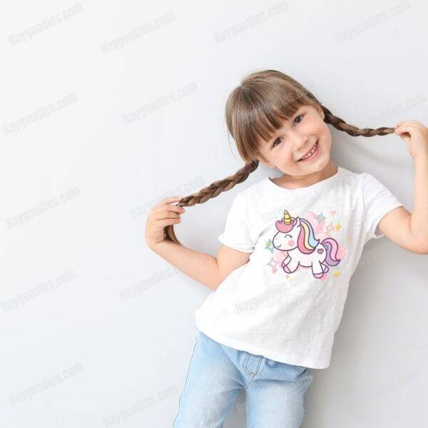 kidsteemodel Kids Customisable T-Shirt | Made in the USA | 100% Cotton | Soft, Breathable & Durable