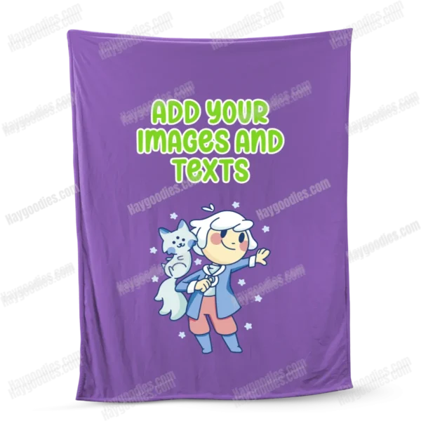 Custom Fleece Blanket | Personalized Soft Flannel Throw | Design Your Own