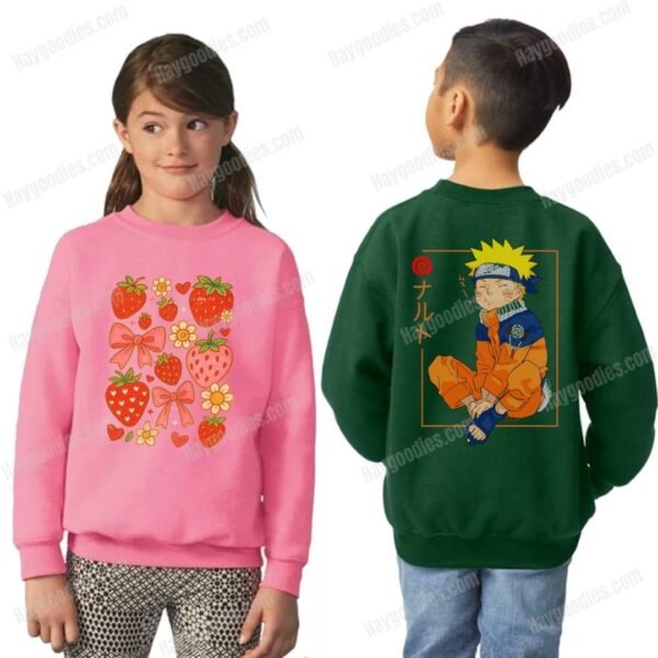 Custom Kids Sweatshirt – Gildan 18000B Heavy Blend™ Youth Crewneck | Made & Shipped in USA