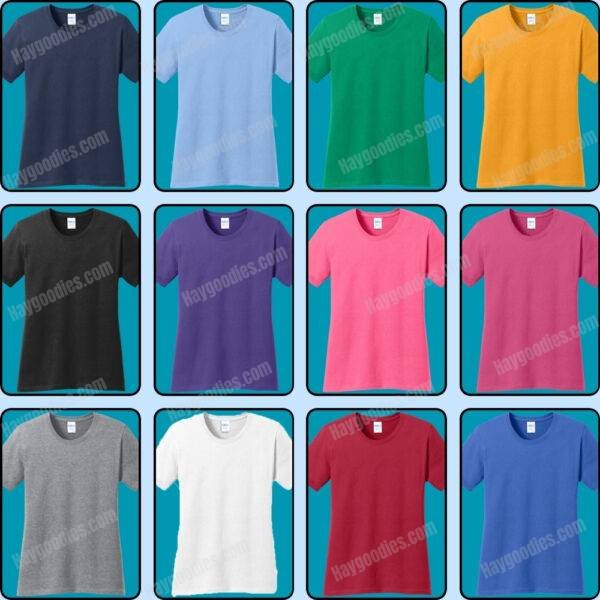 Women’s Custom T-Shirt – 100% Cotton, Made in USA, Personalized Print | Free Shipping