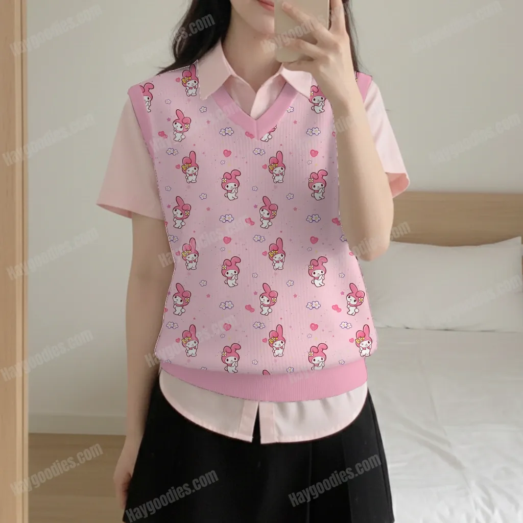 My Melody Knit Sweater Vest – Unisex Fit (S–6XL)