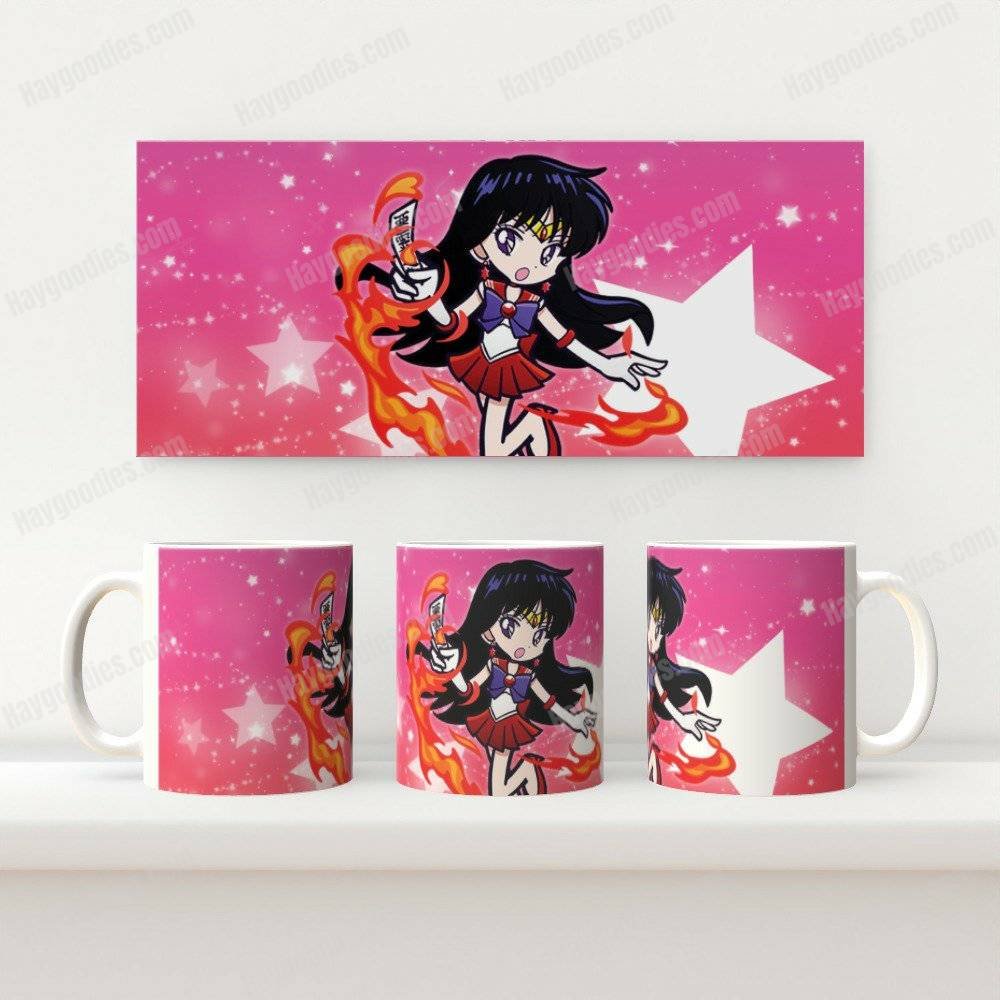 2025/12/mars2.jpg Sailor Moon Anime Mug 11oz - Sailor Scouts Characters | Buy 2 for .99