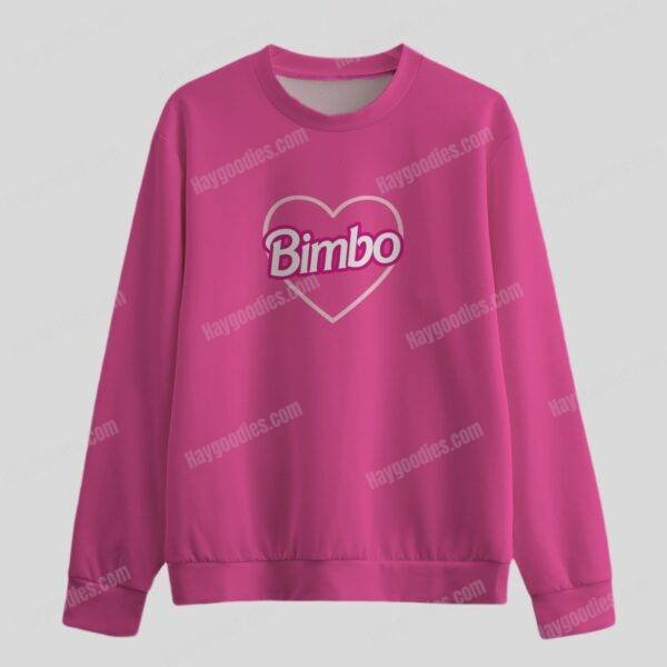 Hot Pink “Bimbo” Oversized Sweatshirt – Relaxed Fit (S–6XL)