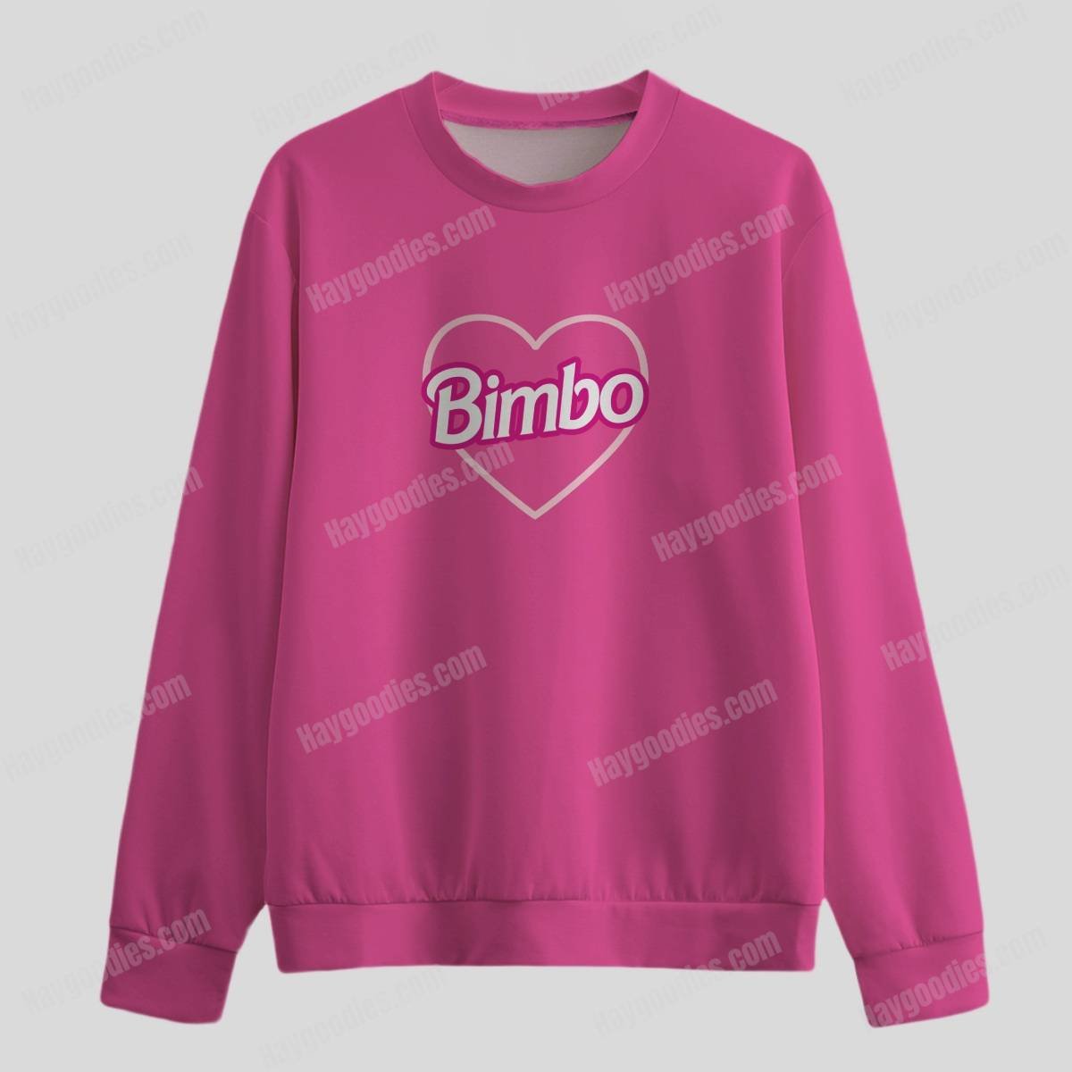 Hot Pink “Bimbo” Oversized Sweatshirt – Relaxed Fit (S–6XL)
