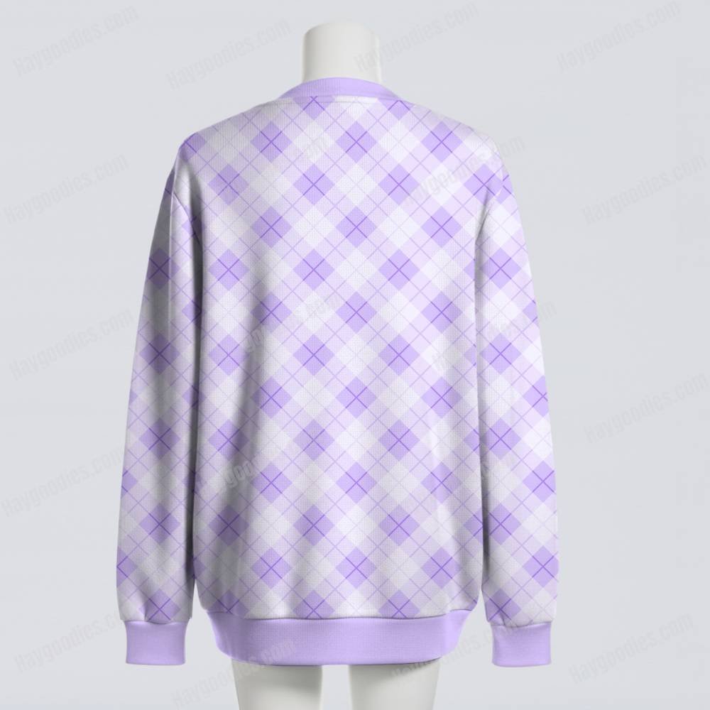 Argyle Diamond Check Oversized Unisex Cardigan Sweater S–7XL Various Colors