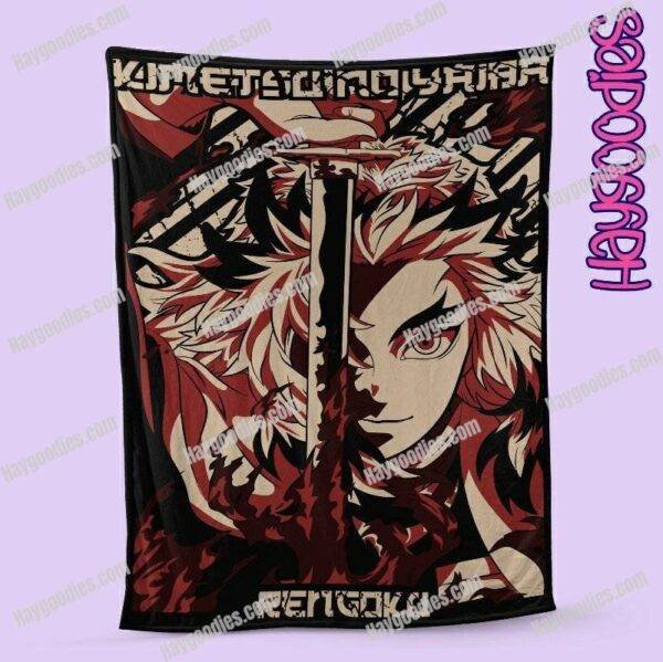 Demon Slayer Soft Fleece Blanket-Various Sizes and Designs