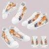 121530.jpg Cute Princess and Castle Kids High Top Canvas Shoes