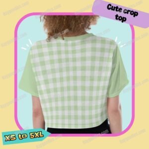 Cute Frog Cropped T-Shirt-XS-5XL