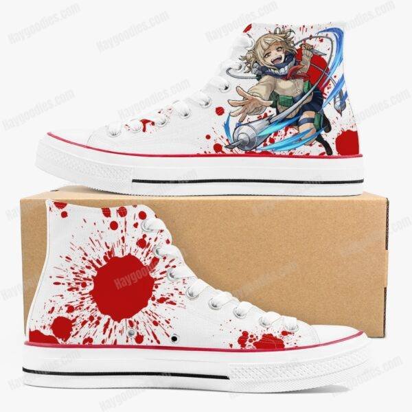 1502fc2130f54a11a0b2f57227c067fc.jpg Toga Himiko Unisex High Top Canvas Shoes – White -Men and Women Sizes