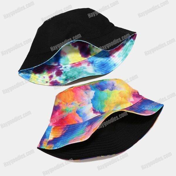 1626437888329-0.jpg Multicolor Tie-dye Reversible Bucket Hat