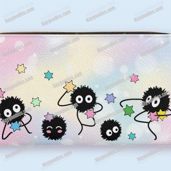 1717643565-5-pntrzuk20r.jpg Kawaii Cute Soot Sprites PU Zipper Purse