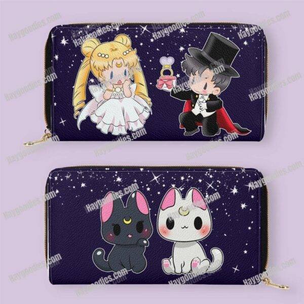 Serenity and Endymion PU Leather Zipper Purse