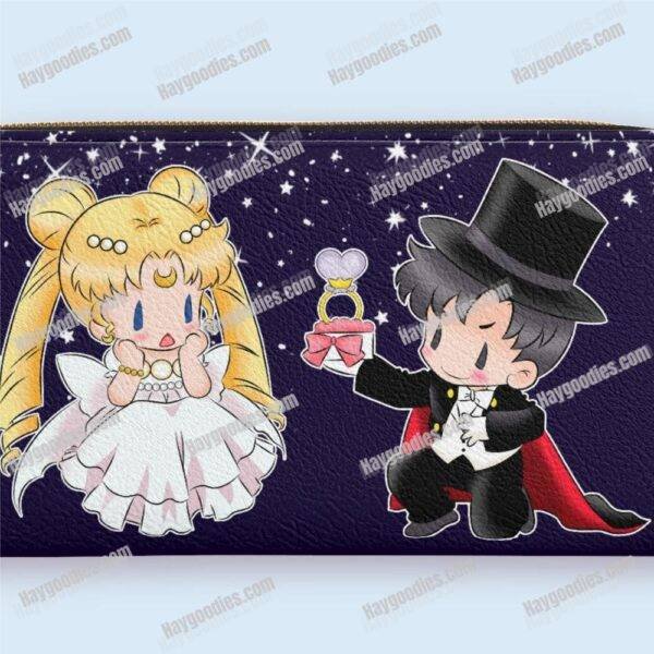 Serenity and Endymion PU Leather Zipper Purse