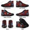 Miles Morales Spider-Man Kids High Top Canvas Shoes-Red