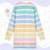 Pastel Stripes Sweatshirt Dress-XS To 9XL