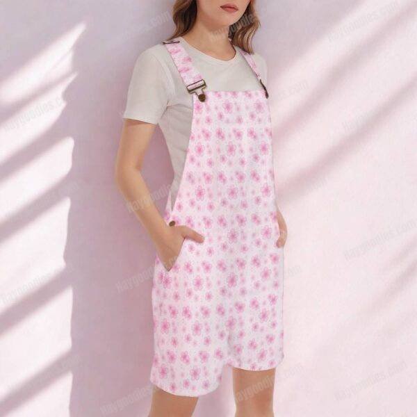 cherry blossom overalls floral unisex dungarees 2XS to 4XL
