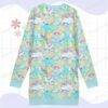 20-25.jpg Care Bears Pattern Sweatshirt Dress-XS To 9XL