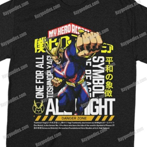 My Hero Academia/Boku No Hero Academia Unisex Black T-Shirts-Kids and Adult Sizes to 5XL-Various Designs