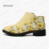 249f08f313cb4b8c9aafab7665e20fbb.jpg Custom Made Daisies Suede Ankle Zipper Boots