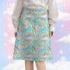 Care Bears skirt high waisted knee length all-over print