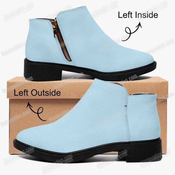 34b73cfe865a497b88308f279a8722fb.jpg Custom Coloured Pastel Blue Suede Zipper Ankle Boots