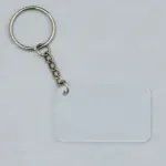 personalized acrylic keychain custom photo text glossy single-sided 5x3cm